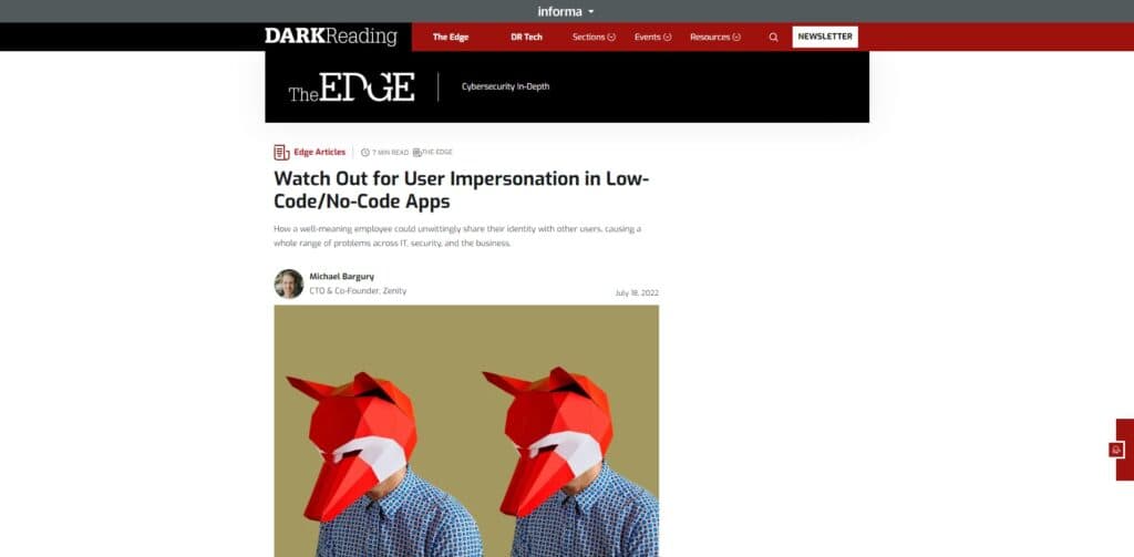 Watch Out for User Impersonation in Low-Code/No-Code Apps