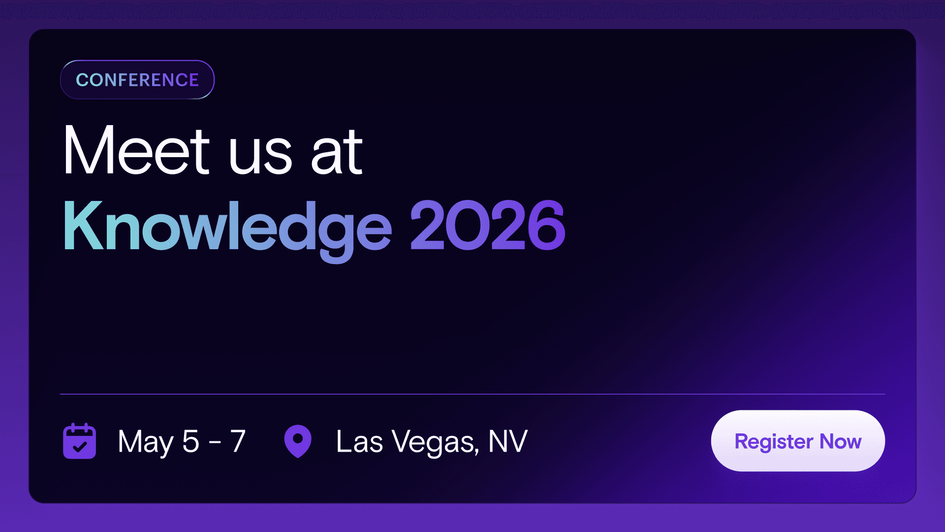ServiceNow Knowledge 2026