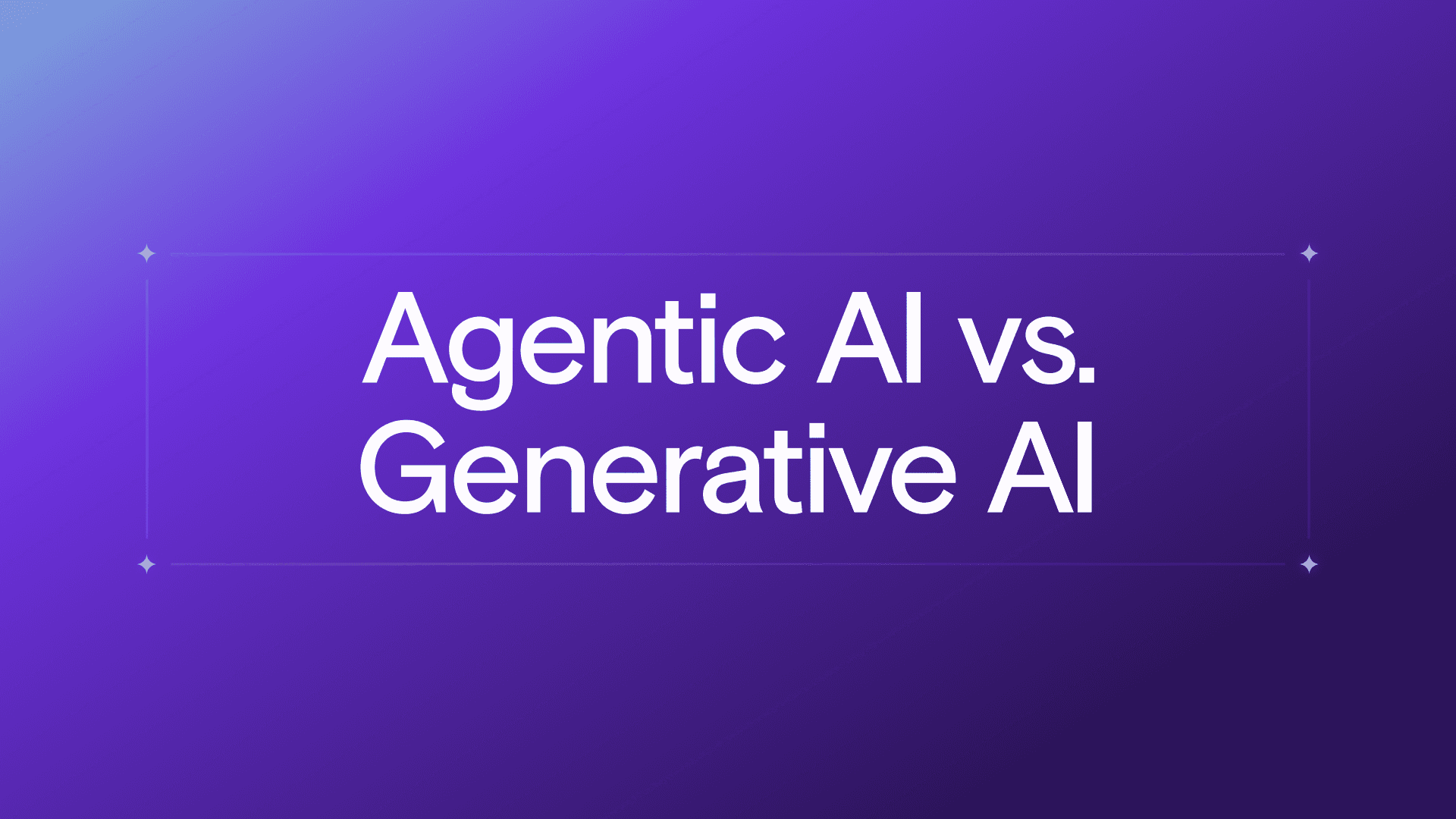 Agentic AI vs. Generative AI: Key Differences & How They Work Together