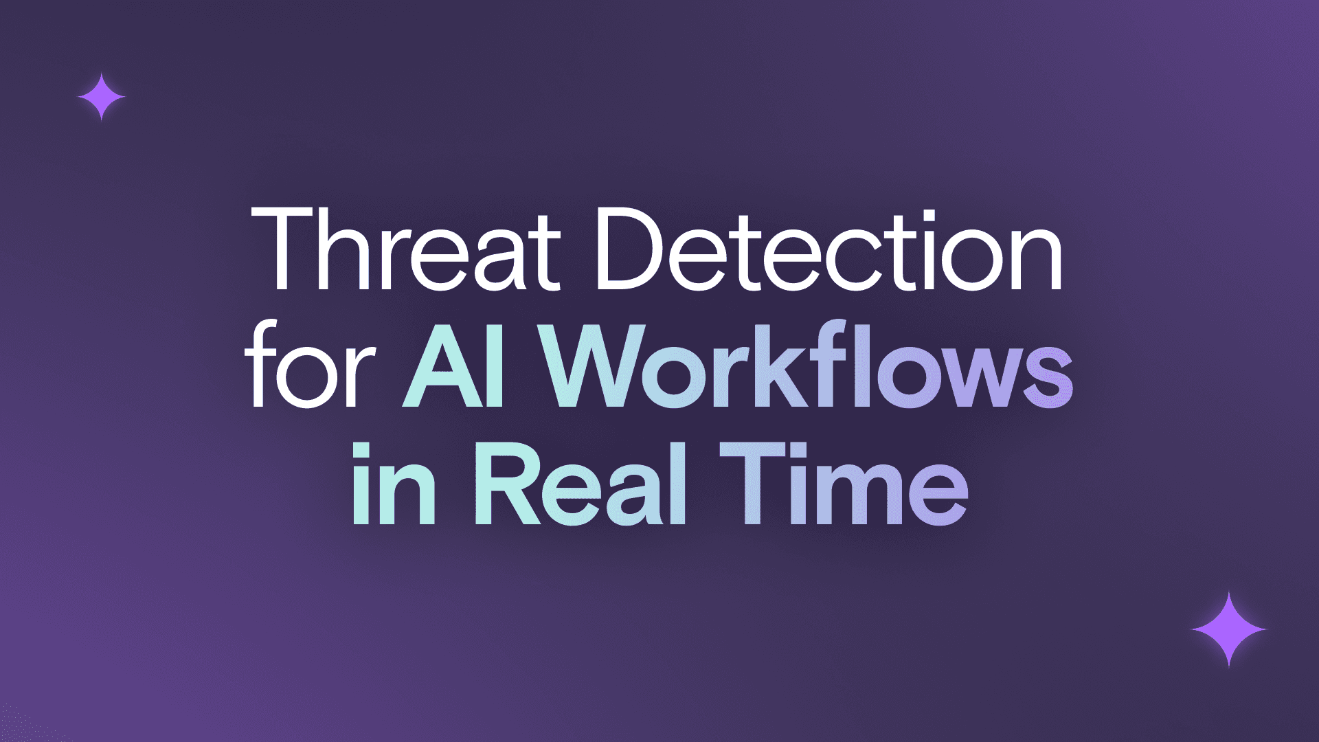 Agentic Threat Detection for AI Workflows in Real Time