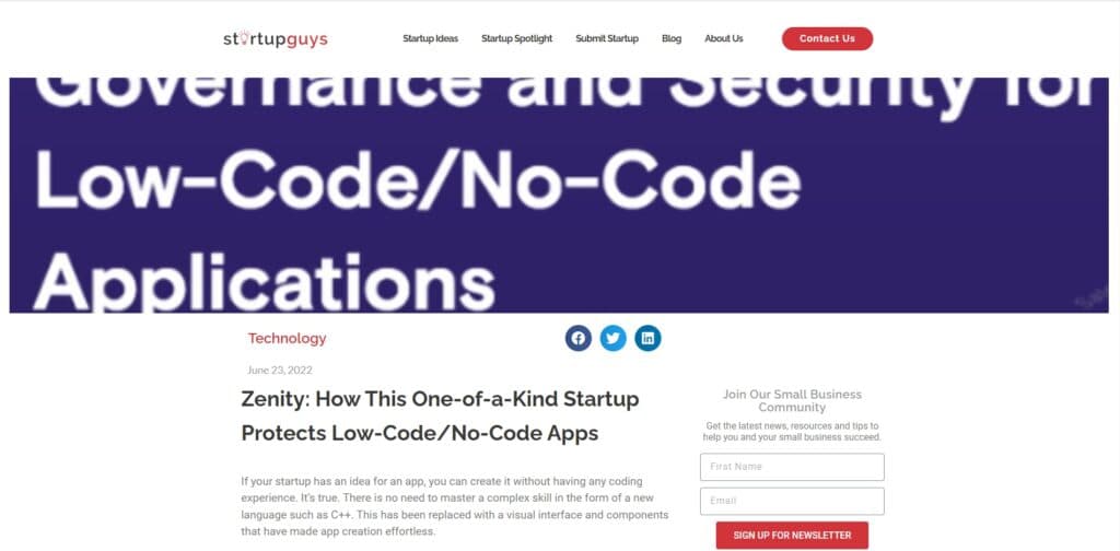 Zenity: How This One-of-a-Kind Startup Protects Low-Code/No-Code Apps