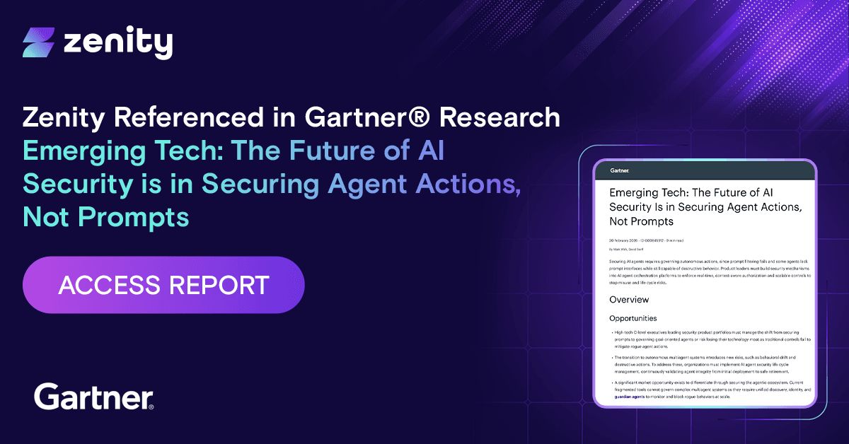 Gartner Securing Agent Actions not Prompts