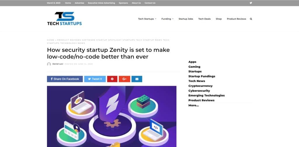 How security startup Zenity is set to make low-code/no-code better than ever